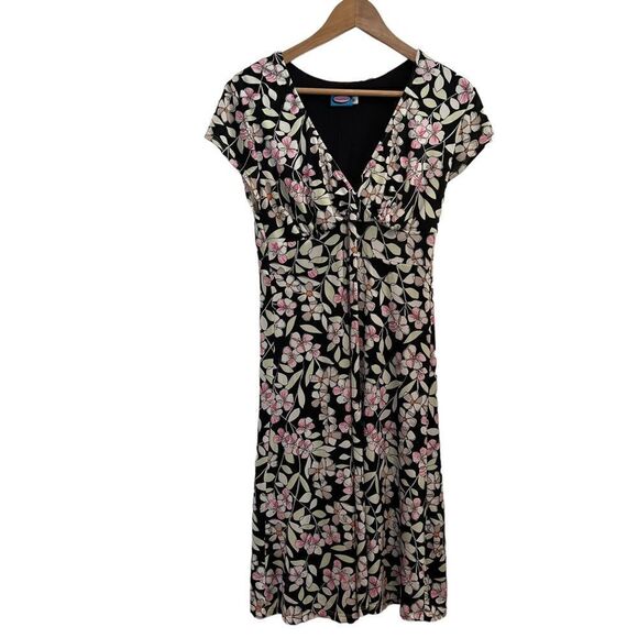 Majamas Floral V Neck Maternity Nursing Dress size M - Picture 1 of 6